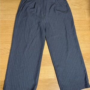 Abercrombie & Fitch Navy Pinstripe Dress Pants
